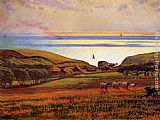 Fairlight Downs, Sunlight on the Sea by William Holman Hunt